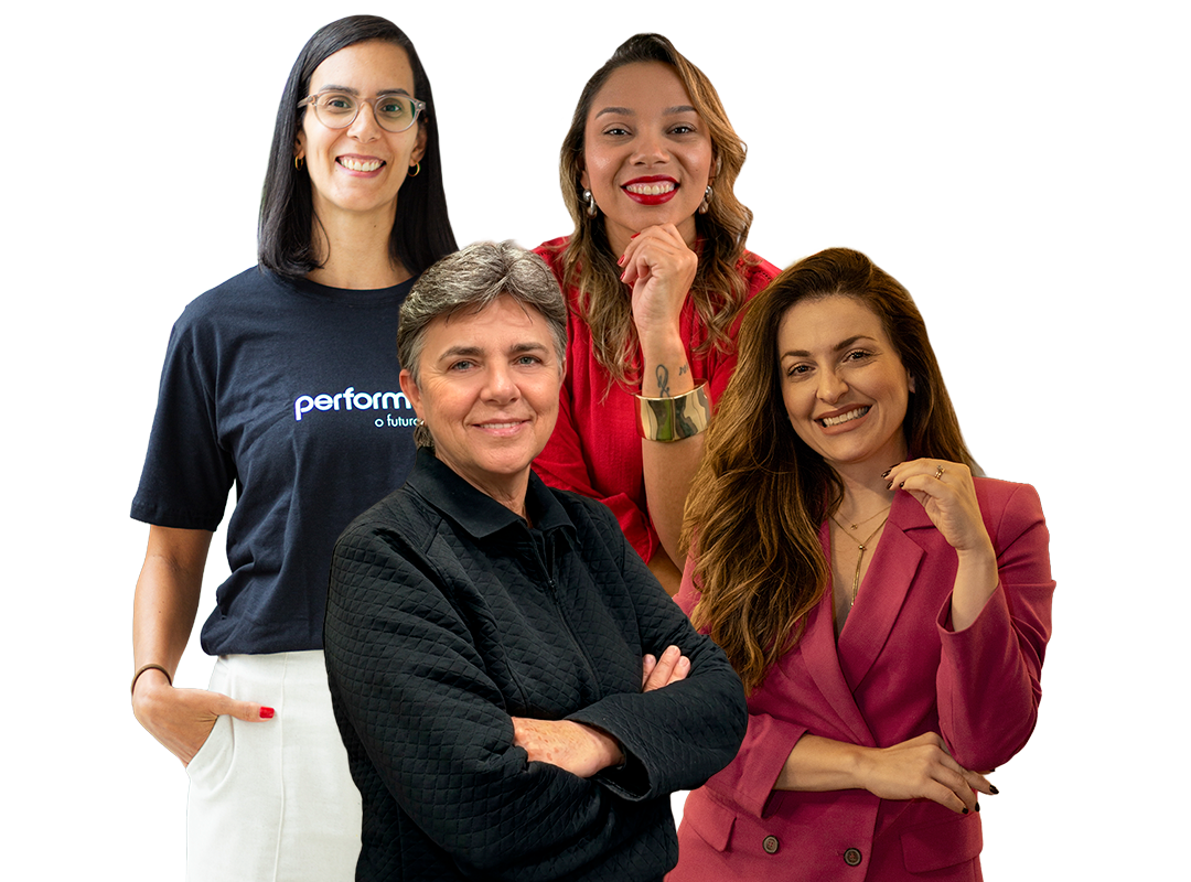 Ana Marin, Ju Amorim, Glaucia Lopes e Caroline Calisto, as quatro participantes do evento